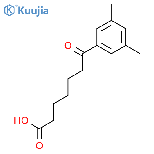 7-(3,5-dimethylphenyl)-7-oxo-heptanoic acid structure