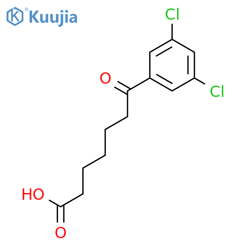 7-(3,5-dichlorophenyl)-7-oxoheptanoic Acid structure