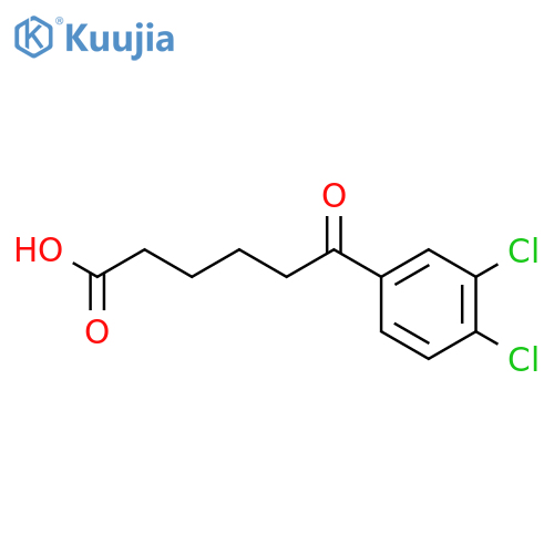 6-(3,4-Dichlorophenyl)-6-oxohexanoic acid structure