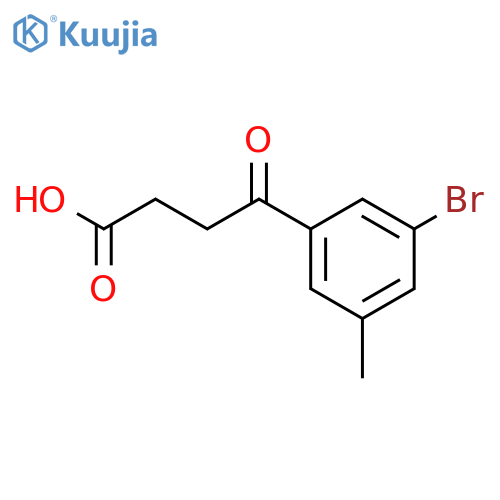 4-(3-bromo-5-methylphenyl)-4-oxobutanoic acid structure
