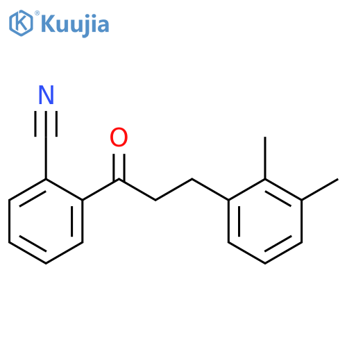 2'-Cyano-3-(2,3-dimethylphenyl)propiophenone structure