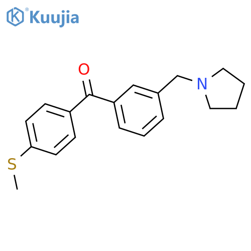 3-Pyrrolidinomethyl-4'-thiomethylbenzophenone structure