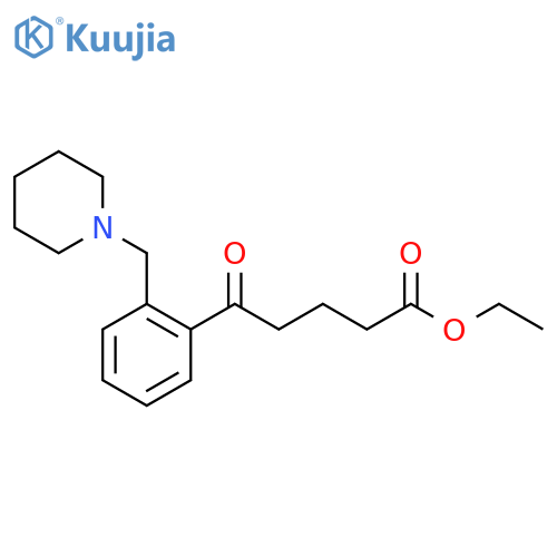 Ethyl 5-oxo-5-2-(piperidinomethyl)phenylvalerate structure
