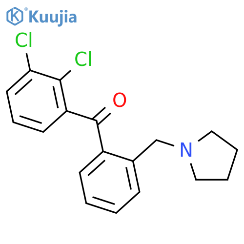 2,3-Dichloro-2'-pyrrolidinomethyl benzophenone structure