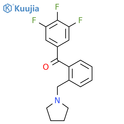 [2-(pyrrolidin-1-ylmethyl)phenyl]-(3,4,5-trifluorophenyl)methanone structure