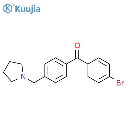 4-Bromo-4'-pyrrolidinomethyl benzophenone structure