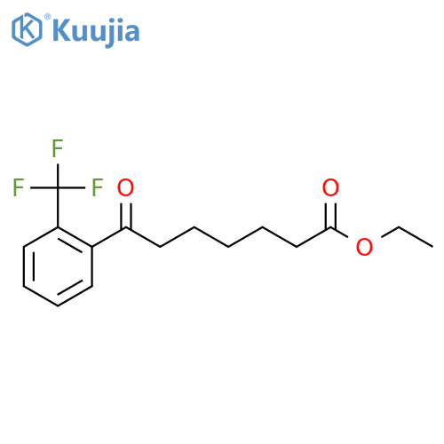 ethyl 7-oxo-7-[2-(trifluoromethyl)phenyl]heptanoate structure