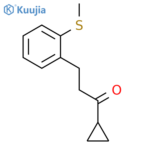 1-cyclopropyl-3-(2-methylsulfanylphenyl)propan-1-one structure