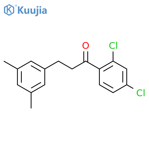 2',4'-Dichloro-3-(3,5-dimethylphenyl)propiophenone structure