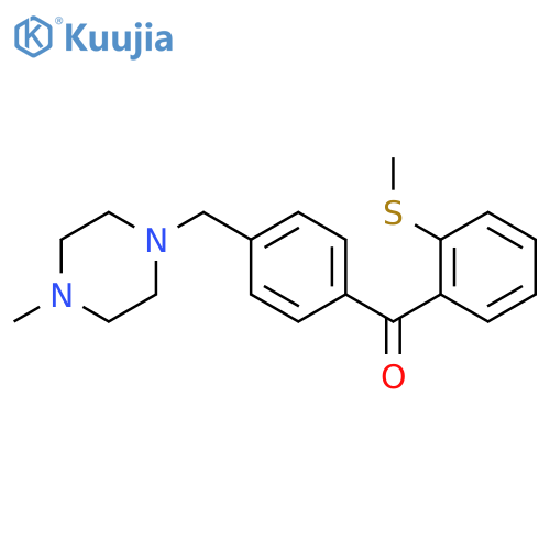 4'-(4-Methylpiperazinomethyl)-2-thiomethylbenzophenone structure
