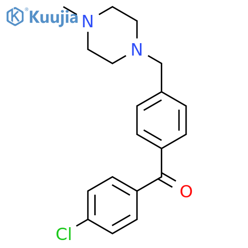 4-Chloro-4'-(4-methylpiperazinomethyl) benzophenone structure