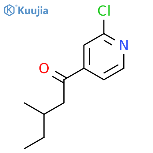 1-(2-chloro-4-pyridyl)-3-methyl-pentan-1-one structure
