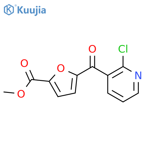 2-Chloro-3-(5-methoxycarbonyl-2-furoyl)pyridine structure