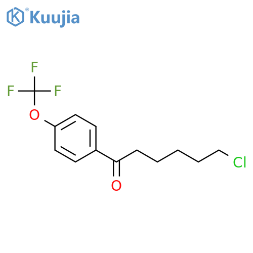 6-chloro-1-[4-(trifluoromethoxy)phenyl]hexan-1-one structure