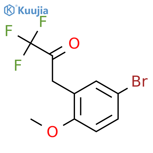 3-(5-Bromo-2-methoxyphenyl)-1,1,1-trifluoro-2-propanone structure