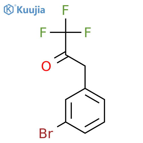 3-(3-bromophenyl)-1,1,1-trifluoropropan-2-one structure