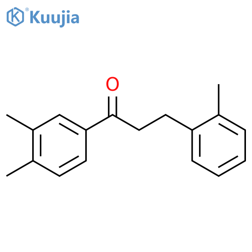 3',4'-Dimethyl-3-(2-methylphenyl)propiophenone structure
