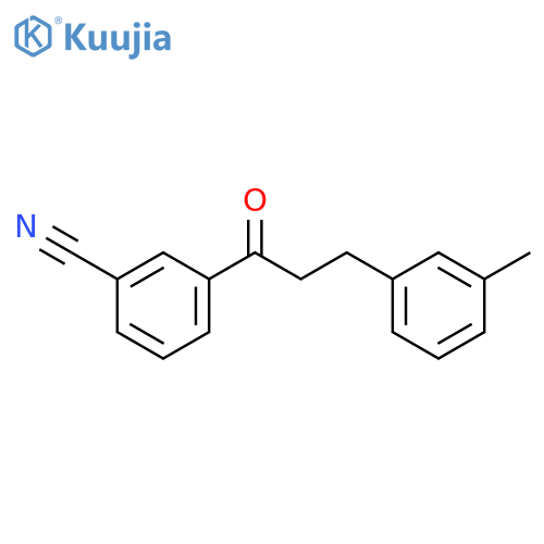 3'-Cyano-3-(3-methylphenyl)propiophenone structure