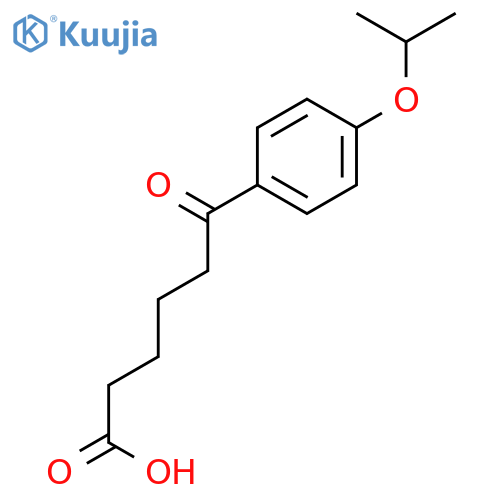 6-(4-isopropoxyphenyl)-6-oxo-hexanoic acid structure