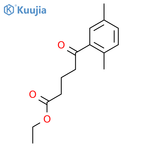Ethyl 5-(2,5-dimethylphenyl)-5-oxopentanoate structure