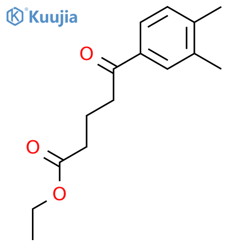 Ethyl 5-(3,4-dimethylphenyl)-5-oxopentanoate structure