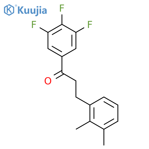 3-(2,3-dimethylphenyl)-1-(3,4,5-trifluorophenyl)propan-1-one structure