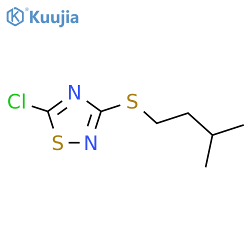 5-Chloro-3-[(3-methylbutyl)sulfanyl]-1,2,4-thiadiazole structure