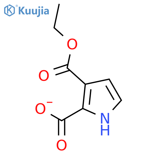 1H-Pyrrole-2,3-dicarboxylic acid, 3-ethyl ester structure