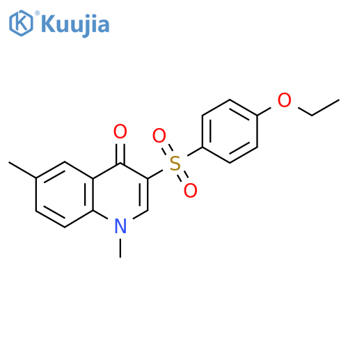 3-(4-ethoxybenzenesulfonyl)-1,6-dimethyl-1,4-dihydroquinolin-4-one structure