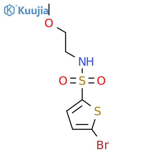 5-Bromo-N-(2-methoxyethyl)thiophene-2-sulfonamide structure