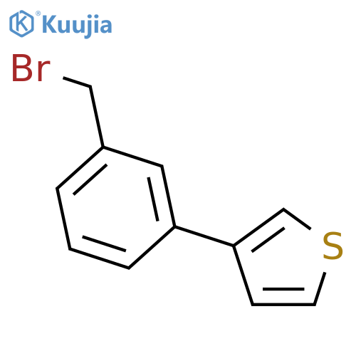 Thiophene,3-[3-(bromomethyl)phenyl]- structure
