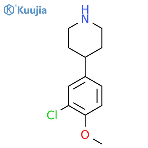 4-(3-chloro-4-methoxyphenyl)piperidine structure