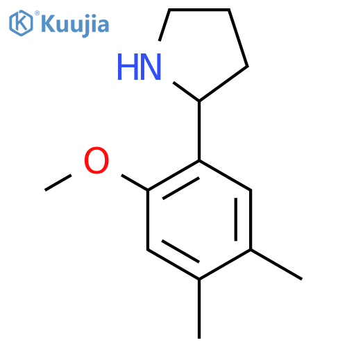 2-(2-methoxy-4,5-dimethylphenyl)pyrrolidine structure