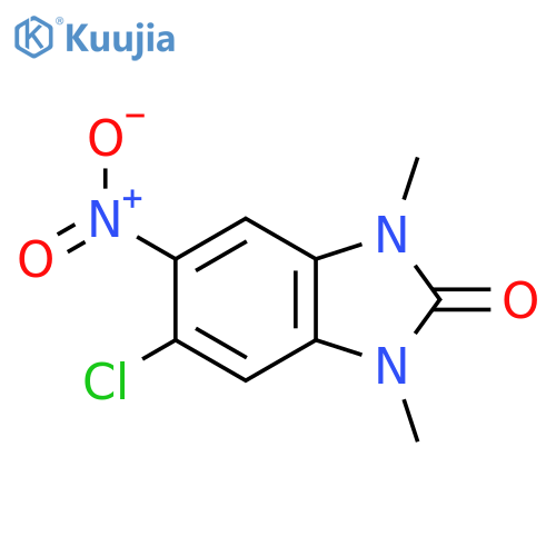 5-Chloro-1,3-dimethyl-6-nitro-1H-benzo[d]imidazol-2(3H)-one structure