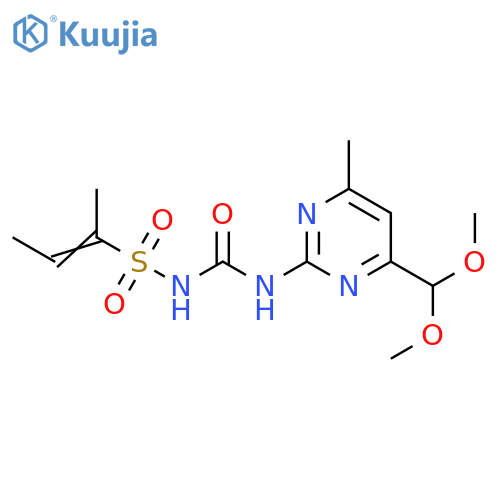 2-Butene-2-sulfonamide,N-[[[4-(dimethoxymethyl)-6-methyl-2-pyrimidinyl]amino]carbonyl]- structure