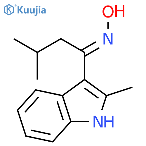 1-BUTANONE, 3-METHYL-1-(2-METHYL-1H-INDOL-3-YL)-, OXIME, (E)- structure