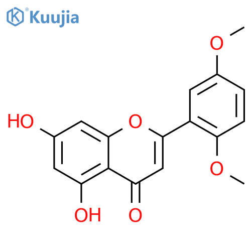 2-(2,5-dimethoxyphenyl)-5,7-dihydroxy-4H-chromen-4-one structure