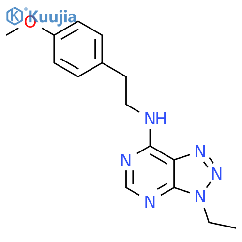 3-ethyl-N-2-(4-methoxyphenyl)ethyl-3H-1,2,3triazolo4,5-dpyrimidin-7-amine structure