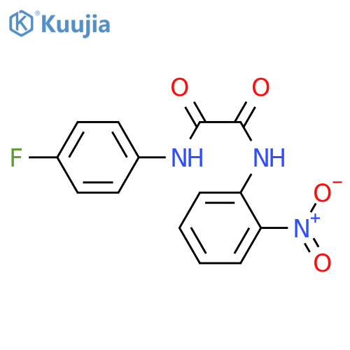 N'-(4-fluorophenyl)-N-(2-nitrophenyl)ethanediamide structure