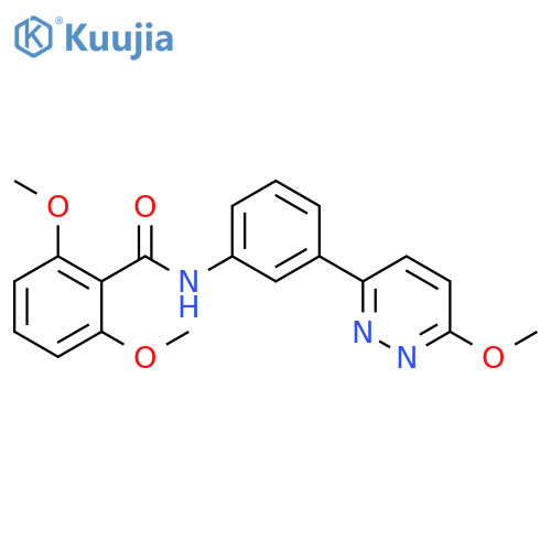 2,6-dimethoxy-N-3-(6-methoxypyridazin-3-yl)phenylbenzamide structure