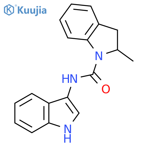 N-(1H-indol-3-yl)-2-methyl-2,3-dihydro-1H-indole-1-carboxamide structure