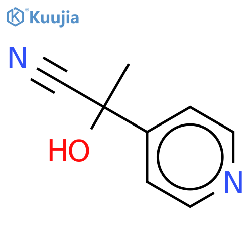 a-hydroxy-a-methyl-4-Pyridineacetonitrile structure
