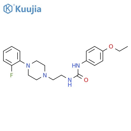 1-(4-ethoxyphenyl)-3-{2-4-(2-fluorophenyl)piperazin-1-ylethyl}urea structure