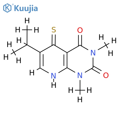 1,3-dimethyl-6-(propan-2-yl)-5-sulfanyl-1H,2H,3H,4H-pyrido2,3-dpyrimidine-2,4-dione structure