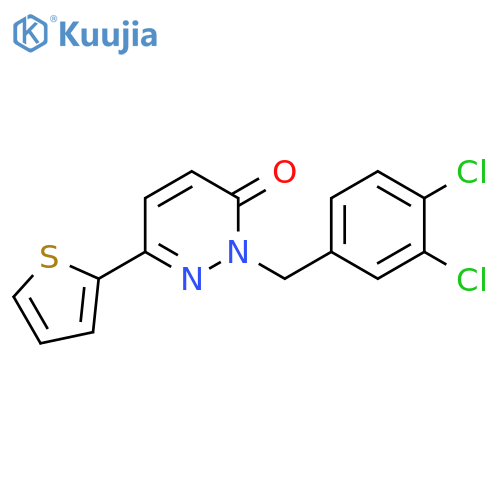 2-(3,4-dichlorophenyl)methyl-6-(thiophen-2-yl)-2,3-dihydropyridazin-3-one structure