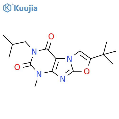 7-tert-butyl-1-methyl-3-(2-methylpropyl)-1H,2H,3H,4H-1,3oxazolo3,2-gpurine-2,4-dione structure