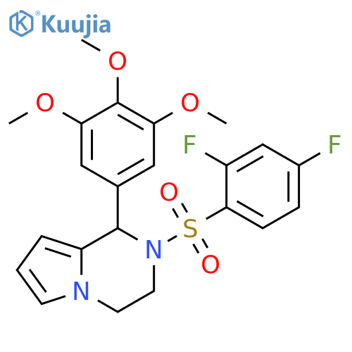 2-(2,4-difluorobenzenesulfonyl)-1-(3,4,5-trimethoxyphenyl)-1H,2H,3H,4H-pyrrolo1,2-apyrazine structure