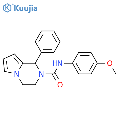 N-(4-methoxyphenyl)-1-phenyl-1H,2H,3H,4H-pyrrolo1,2-apyrazine-2-carboxamide structure