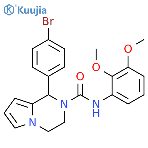 1-(4-bromophenyl)-N-(2,3-dimethoxyphenyl)-1H,2H,3H,4H-pyrrolo1,2-apyrazine-2-carboxamide structure