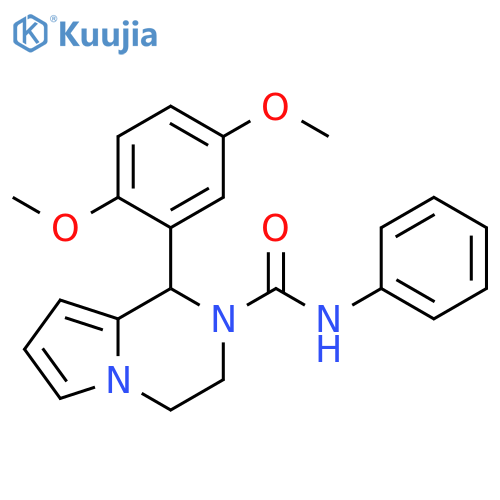 1-(2,5-dimethoxyphenyl)-N-phenyl-1H,2H,3H,4H-pyrrolo1,2-apyrazine-2-carboxamide structure